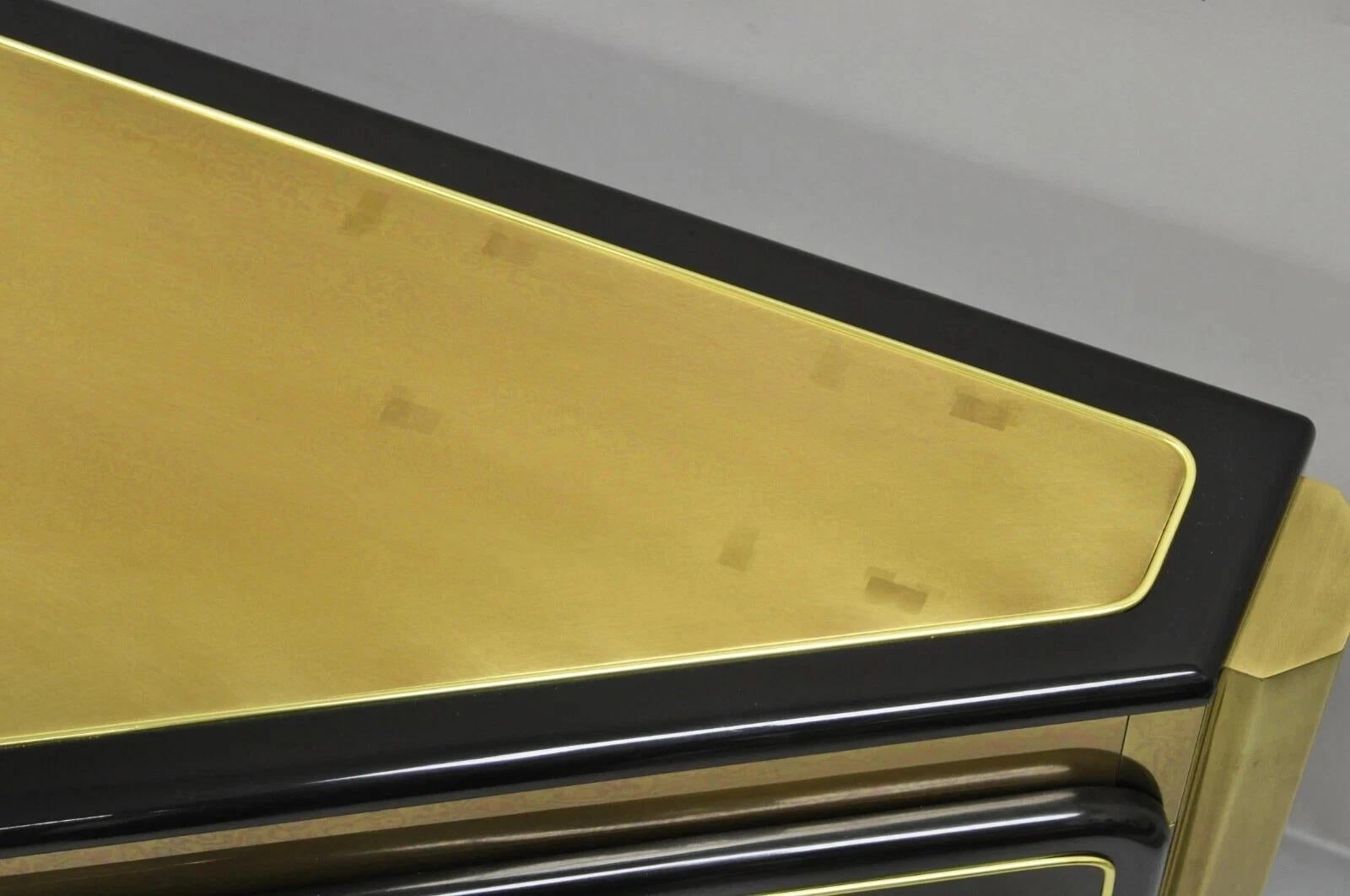 Bernhard Rohne Para Mastercraft Armario Credenza Árbol de la Vida de Latón Grabado al Ácido en venta 3
