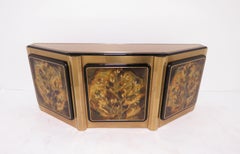 Bernhard Rohne for Mastercraft Acid Etched Brass Tree of Life Credenza