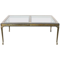 Bernhard Rohne for Mastercraft Acid-Etched Extension Dining Table, Extends