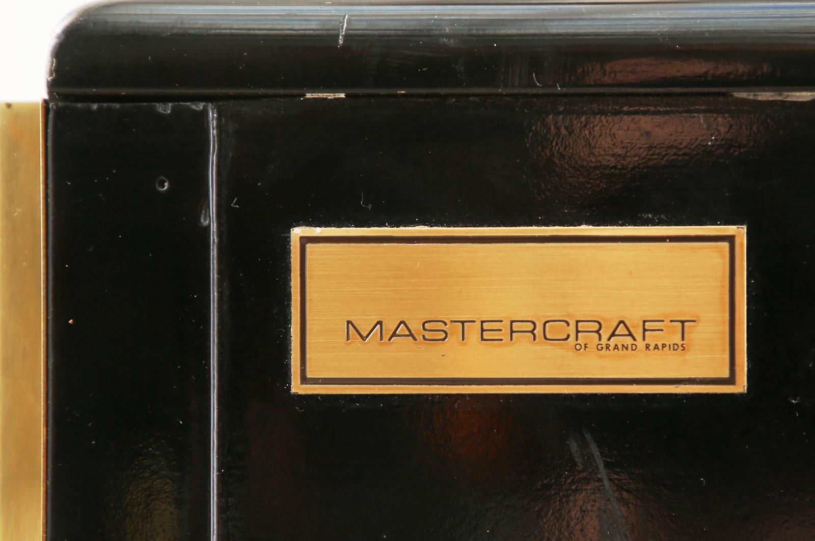 Bernhard Rohne for Mastercraft Brass Greek Key Cabinet Credenza 12