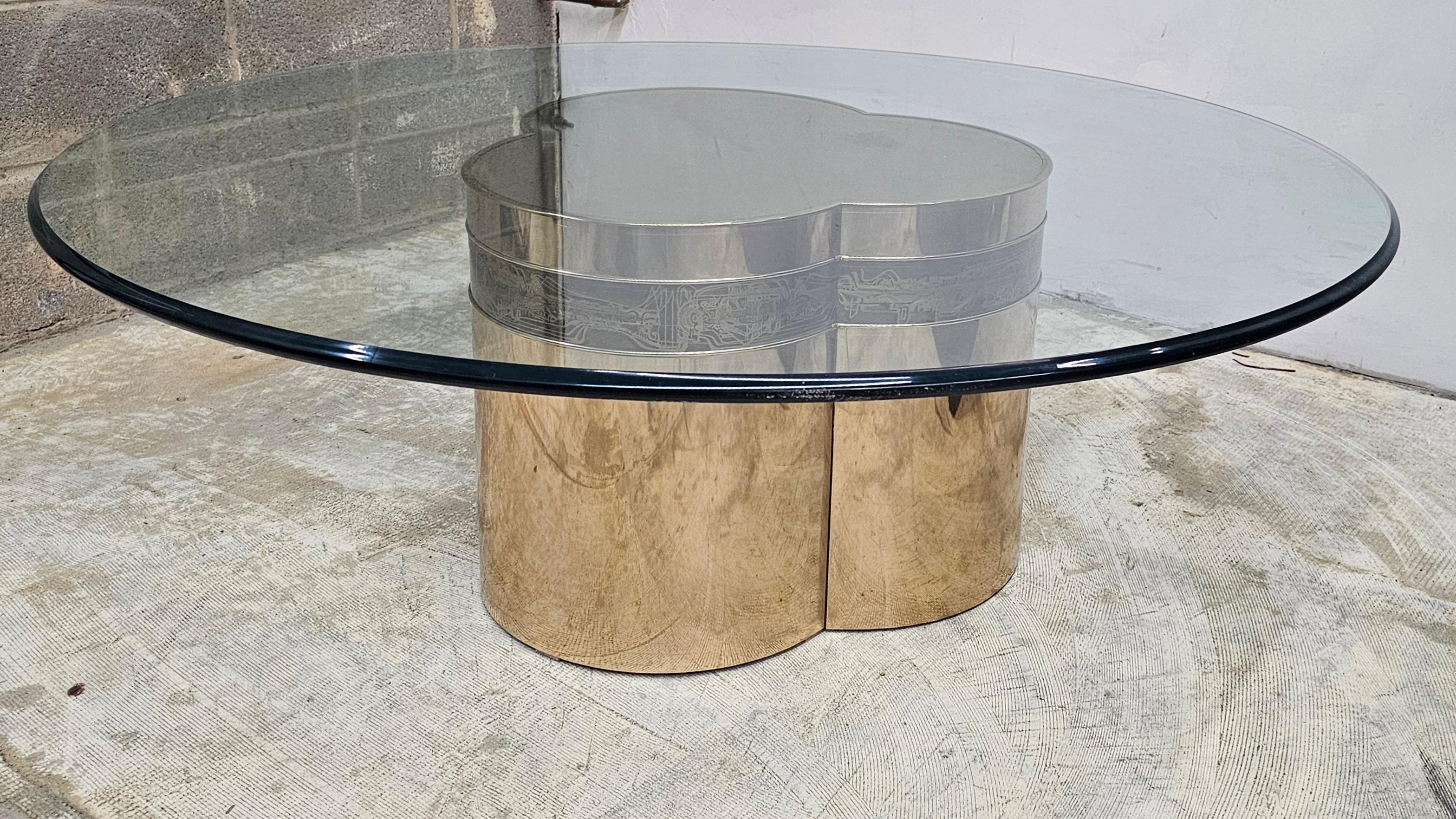 Américain Table basse Bernhard Rohne pour Mastercraft en vente