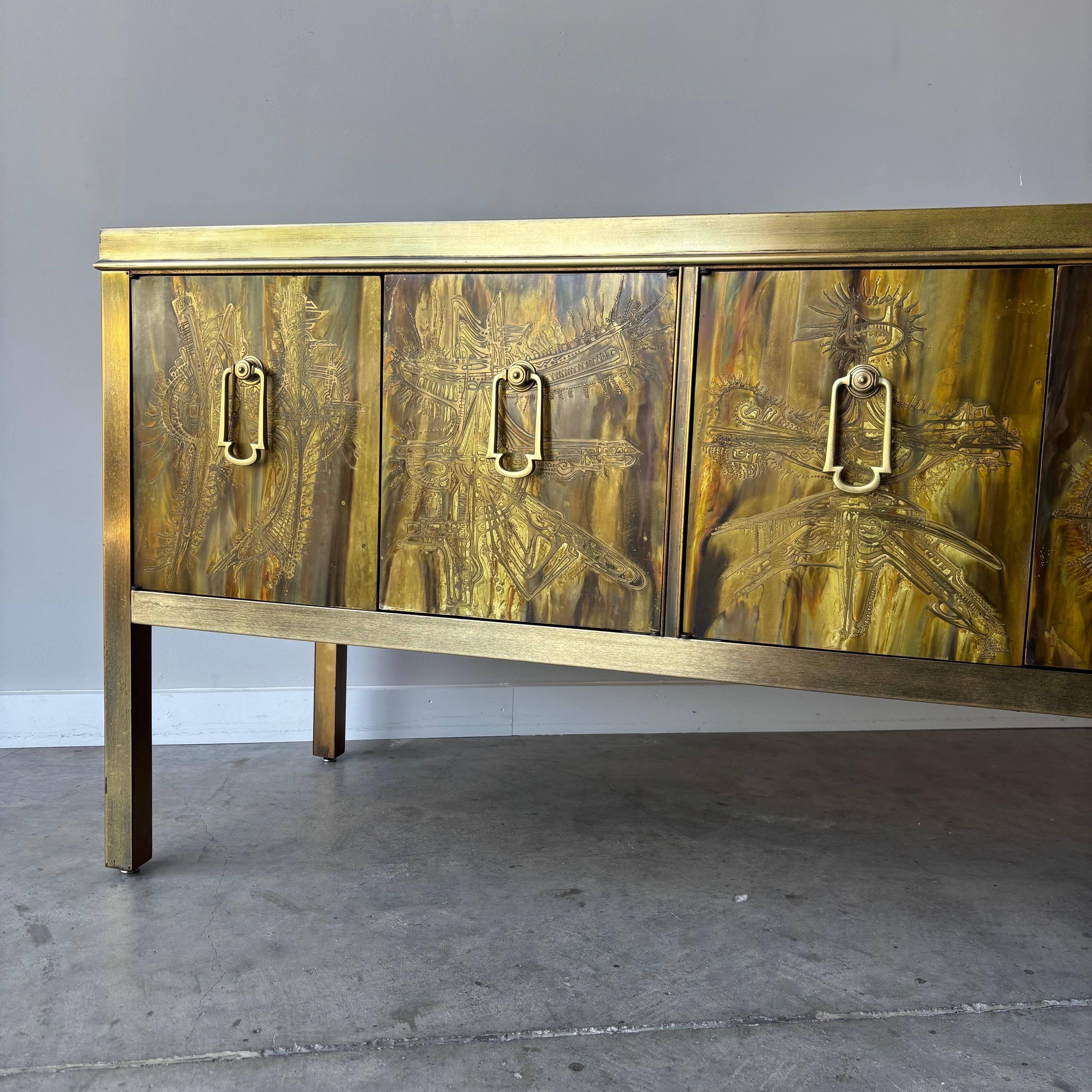 Bernhard Rohne for Mastercraft Credenza, 1970s For Sale 5