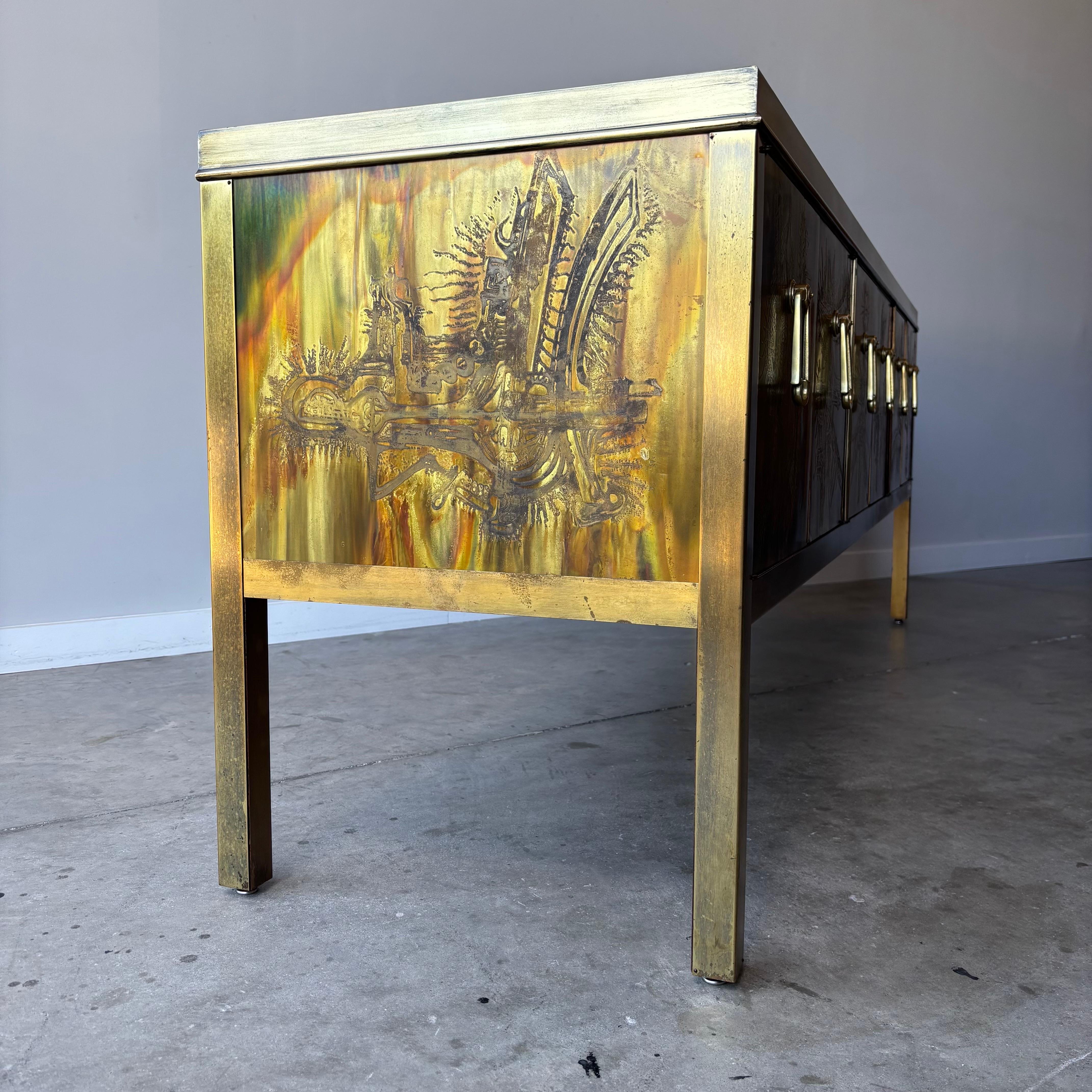 Bernhard Rohne for Mastercraft Credenza, 1970s For Sale 6