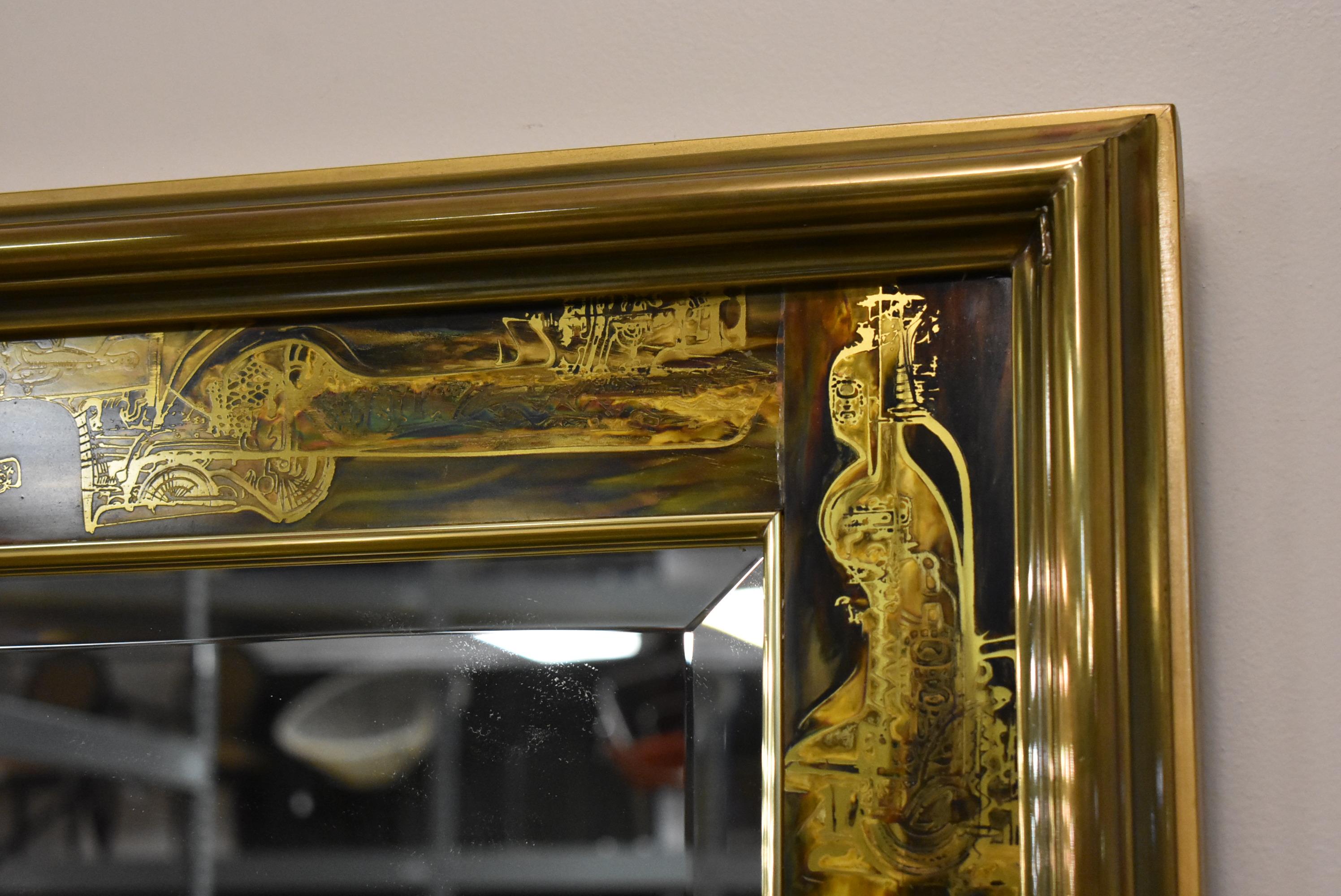 Mid-Century Modern Miroir Bernhard Rohne pour Mastercraft en vente