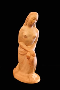 Crouching Madam; Bernhard D. Sopher (American-German 1879 - 1949); terracotta