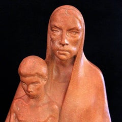 The Beggers; Bernhard D. Sopher (American-German 1879 - 1949); terracotta