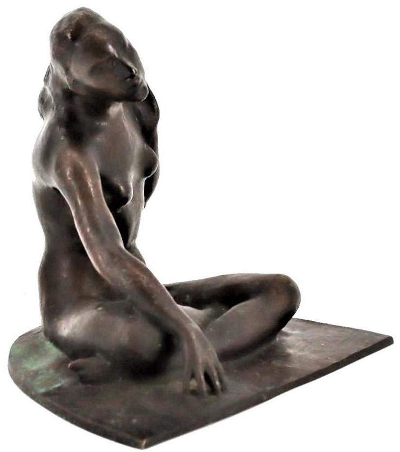 Signed on the base: ‘B. Sopher’
Well-preserved original dark brown patina.
Dimensions: 
Height: 7.5