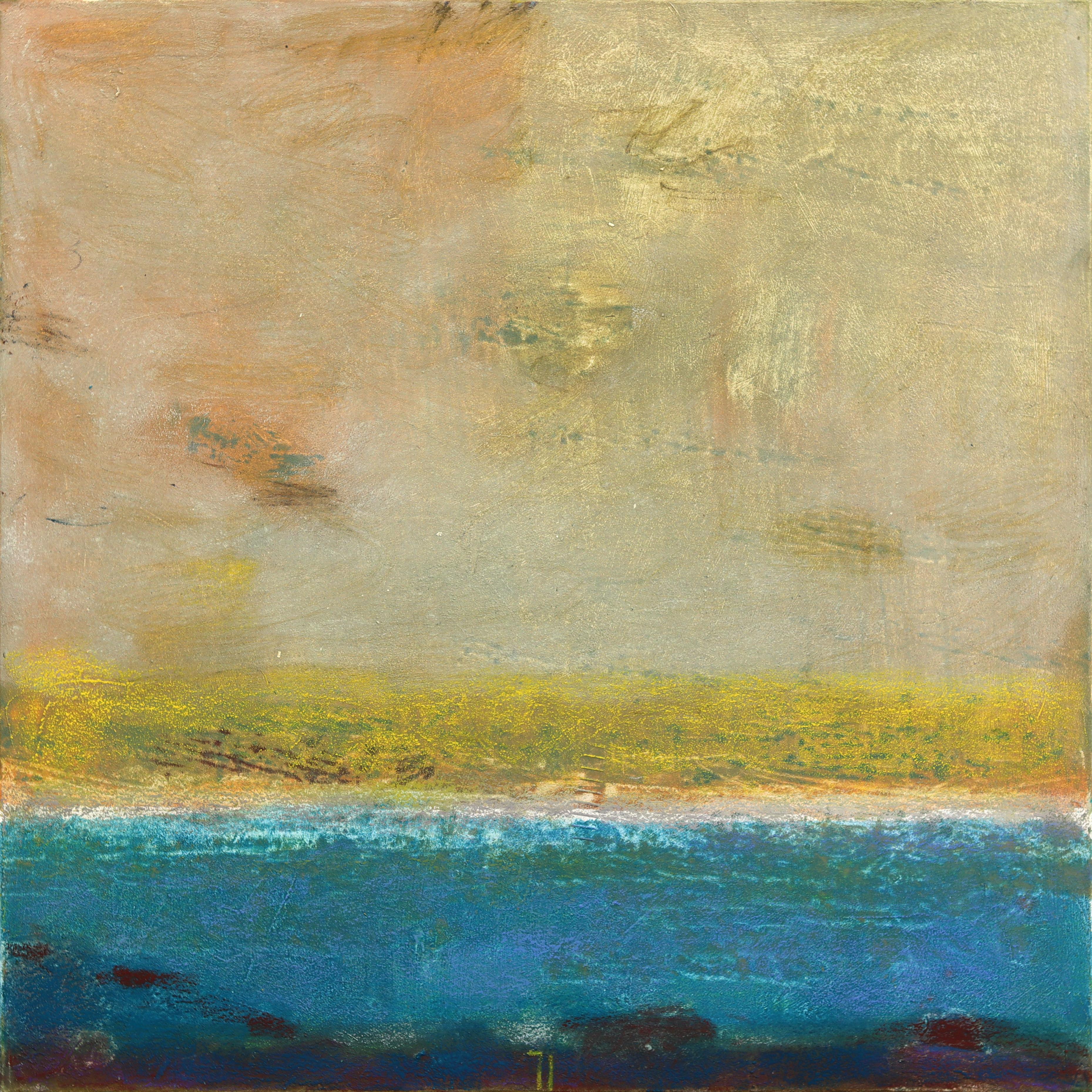 AWH 337 - Abstract Minimalist Textured Layered Colorfield Oil Painting on Canvas