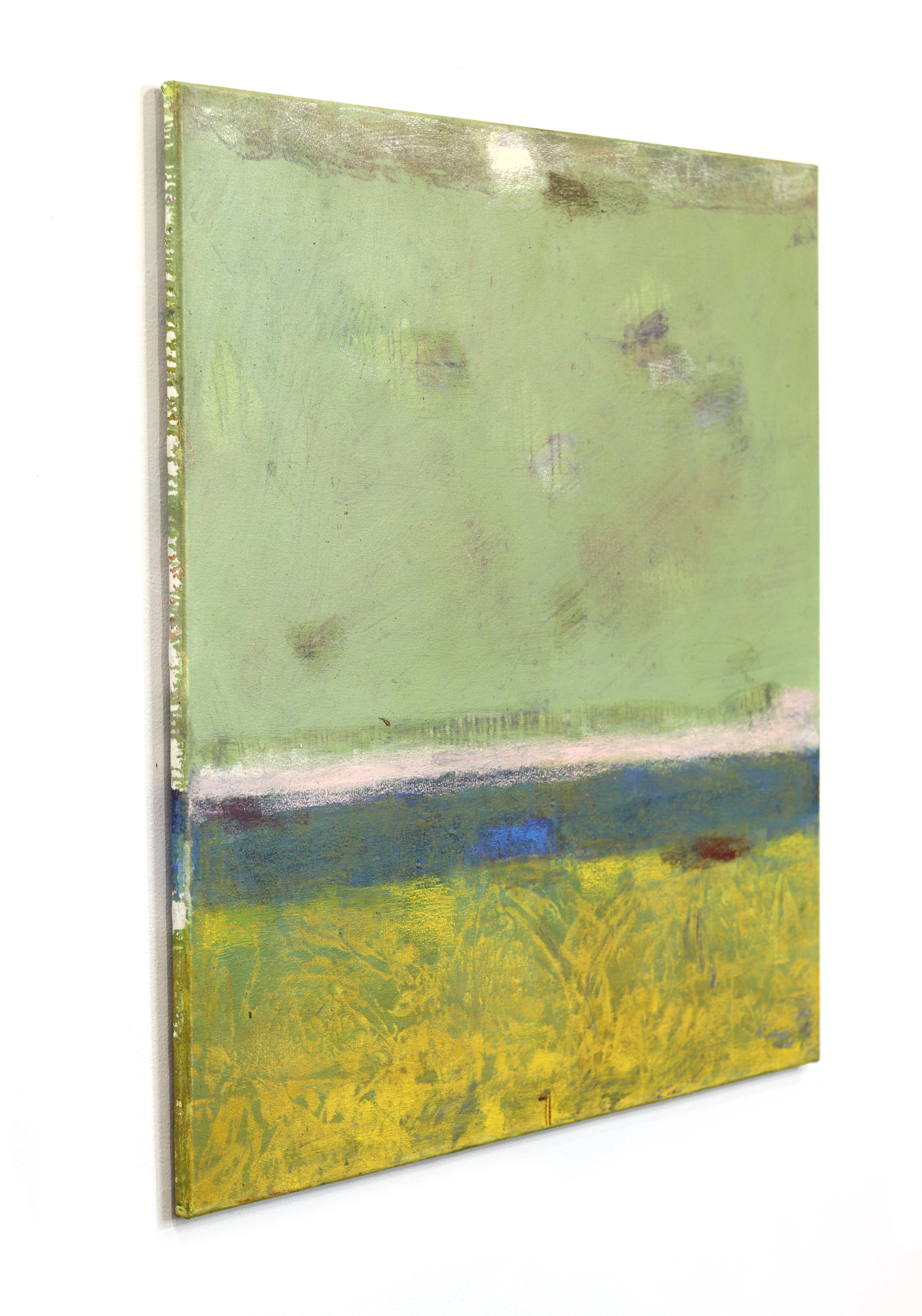 AWH 338 - Abstract Minimalist Textured Layered Colorfield Oil Painting on Canvas im Angebot 1