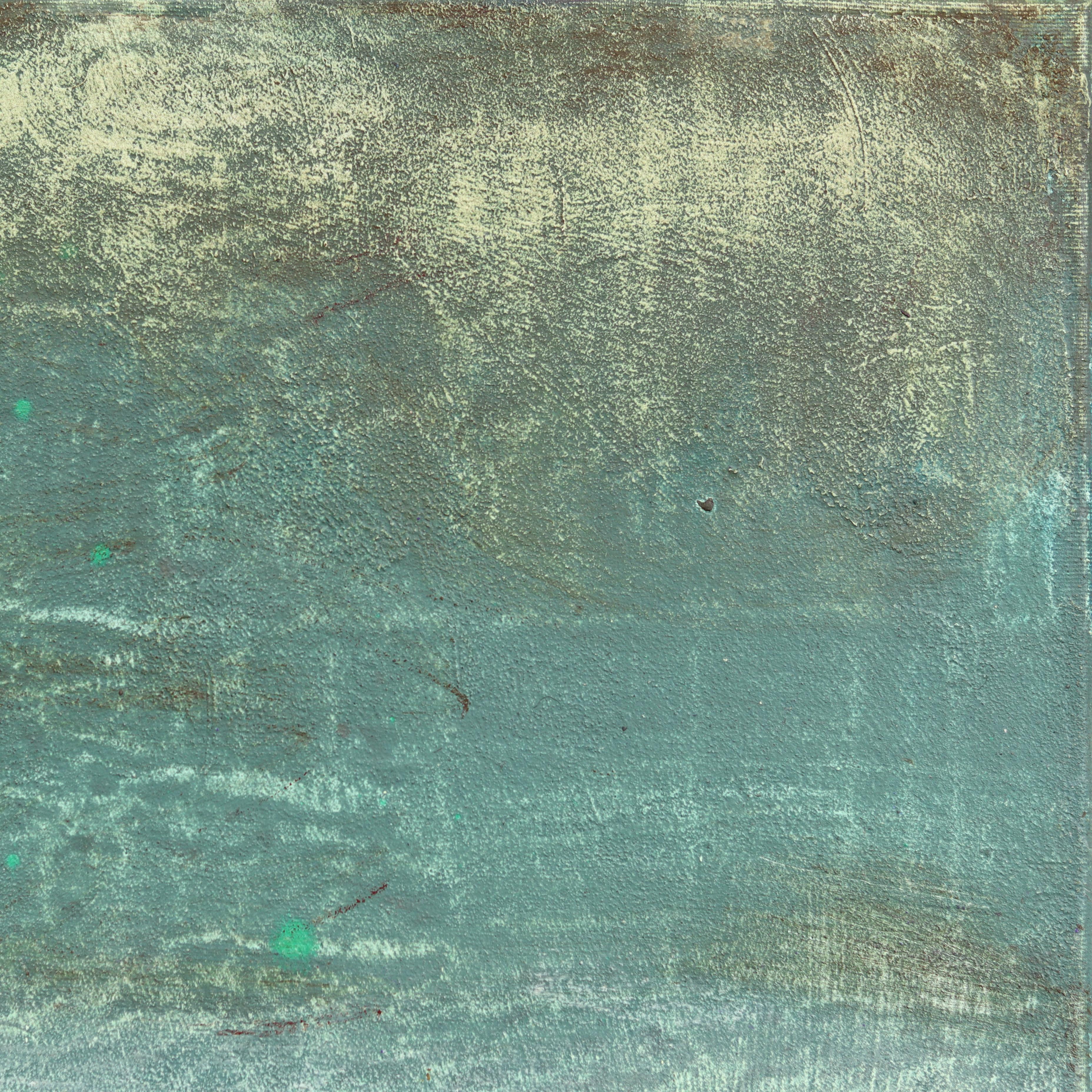 AWH 339 - Abstract Minimalist Textured Layered Colorfield Oil Painting on Canvas For Sale 3