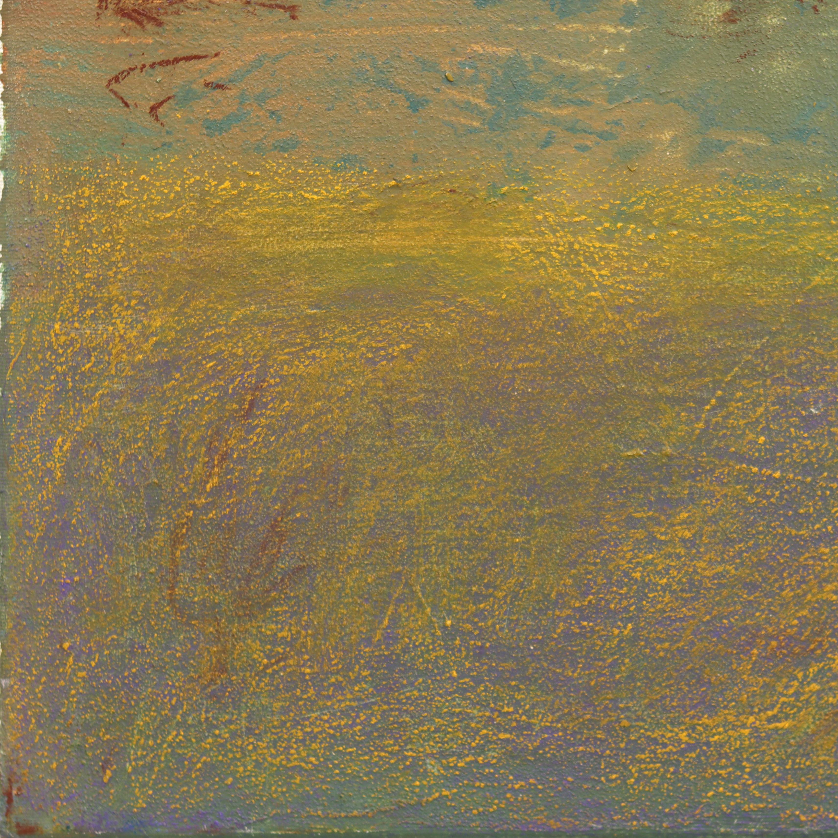 AWH 339 - Abstract Minimalist Textured Layered Colorfield Oil Painting on Canvas For Sale 5