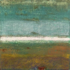 AWH 339 - Pittura a olio su tela astratta minimalista con stratificazione di colore