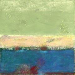 AWH 340 - Abstract Minimalist Textured Layered Colorfield Oil Painting on Canvas