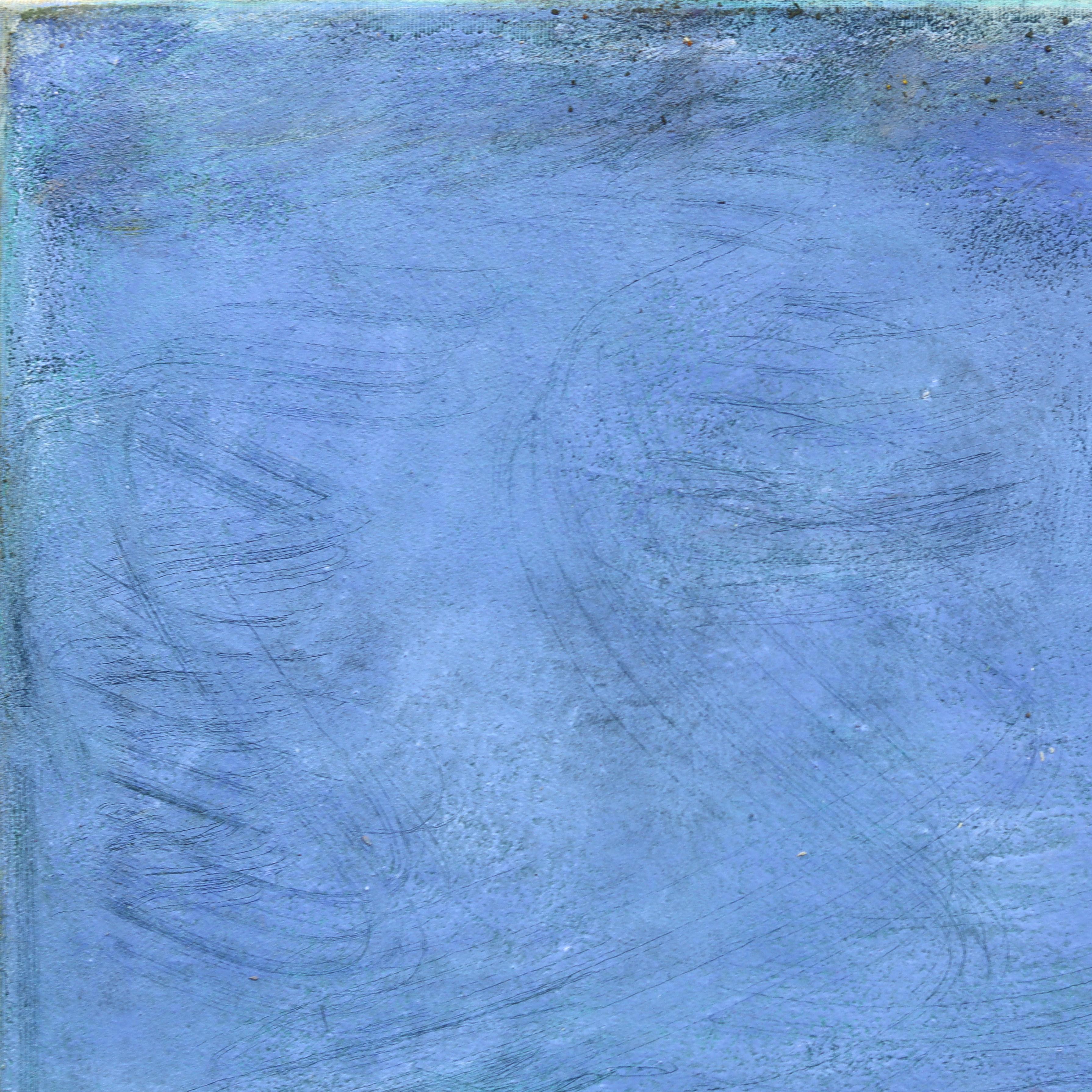 AWH 349 - Abstract Minimalist Textured Layered Colorfield Oil Painting on Canvas For Sale 1