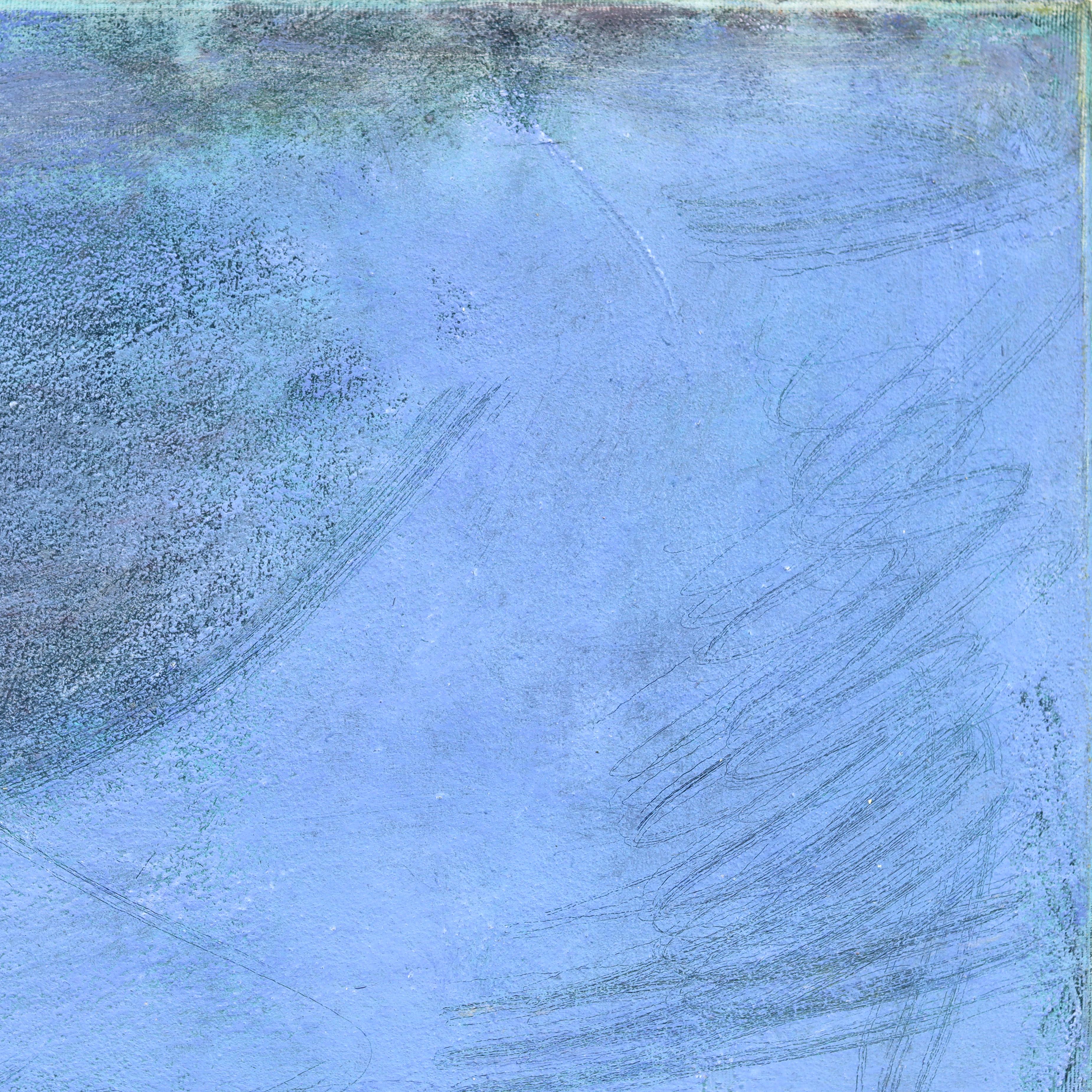 AWH 349 - Abstract Minimalist Textured Layered Colorfield Oil Painting on Canvas For Sale 3