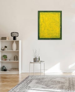 AWH 283 - Original Abstract Expressionist Yellow Colorfield Oil Painting