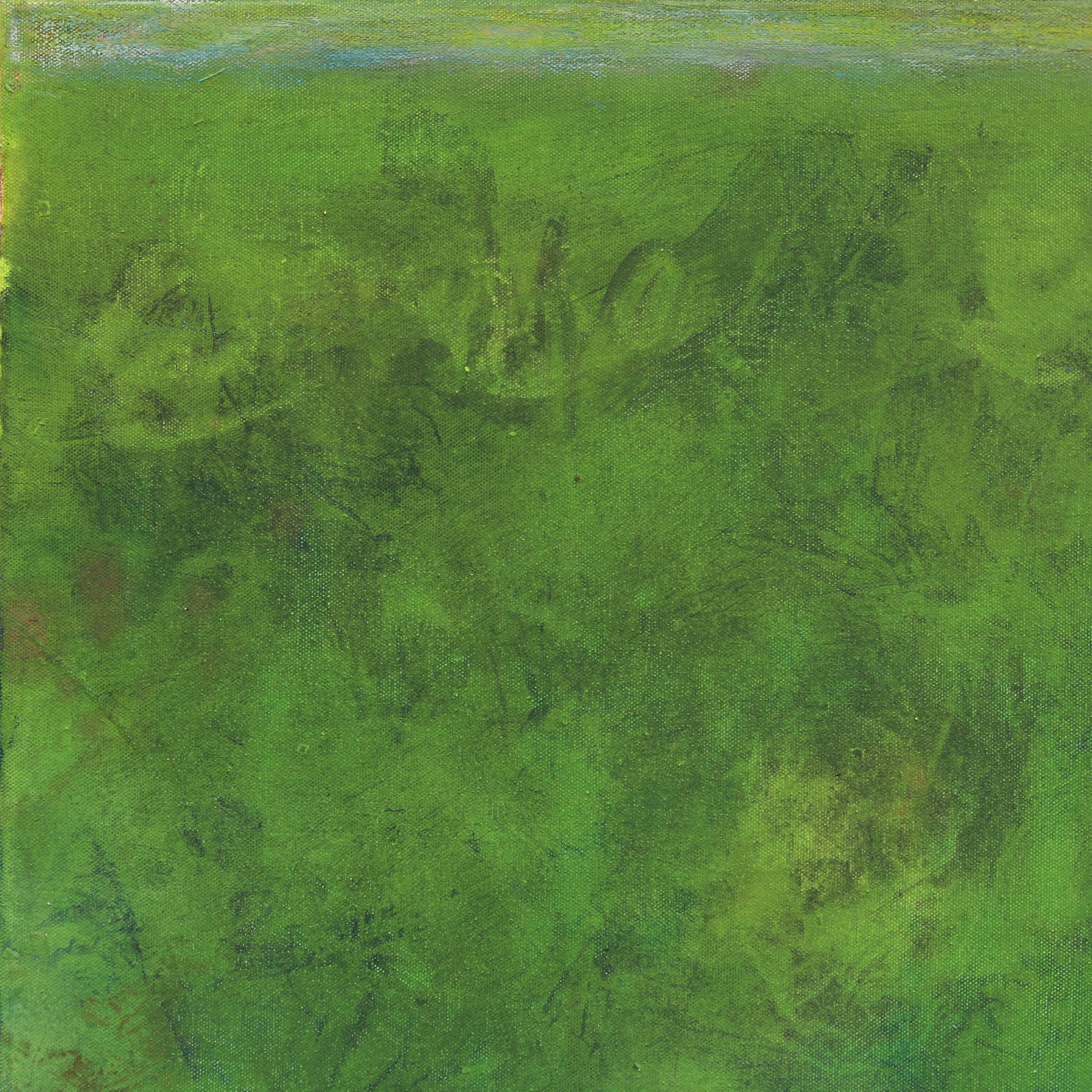 AWH 324 - Pintura al óleo original Expresionismo abstracto Campo de color - Painting Minimalista de Bernhard Zimmer
