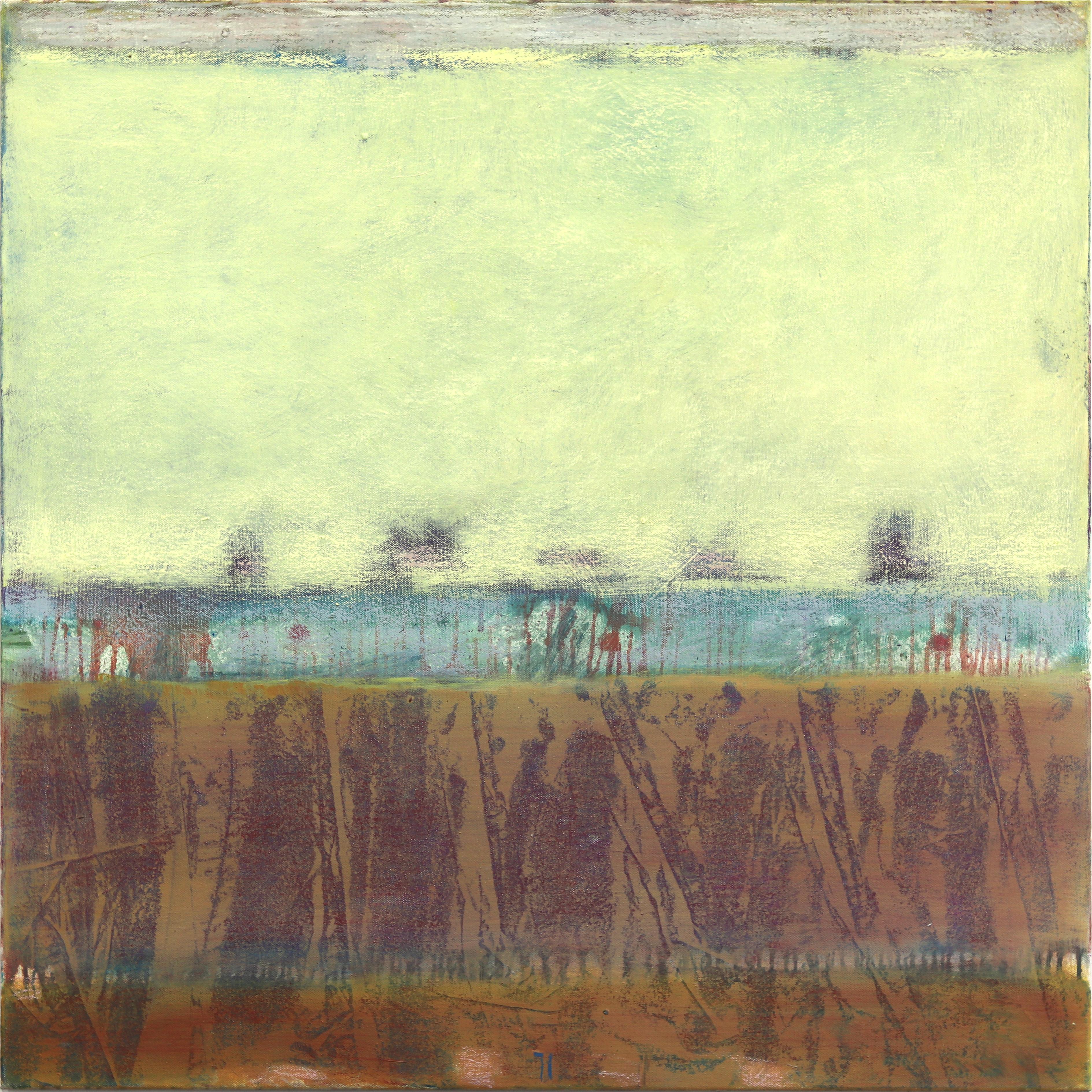 Abstract Painting de Bernhard Zimmer - AWH 325 - Pintura al óleo original Expresionismo abstracto Campo de color