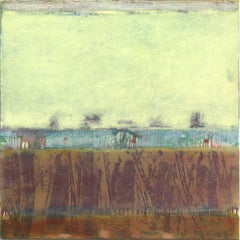 AWH 325 - Pintura al óleo original Expresionismo abstracto Campo de color