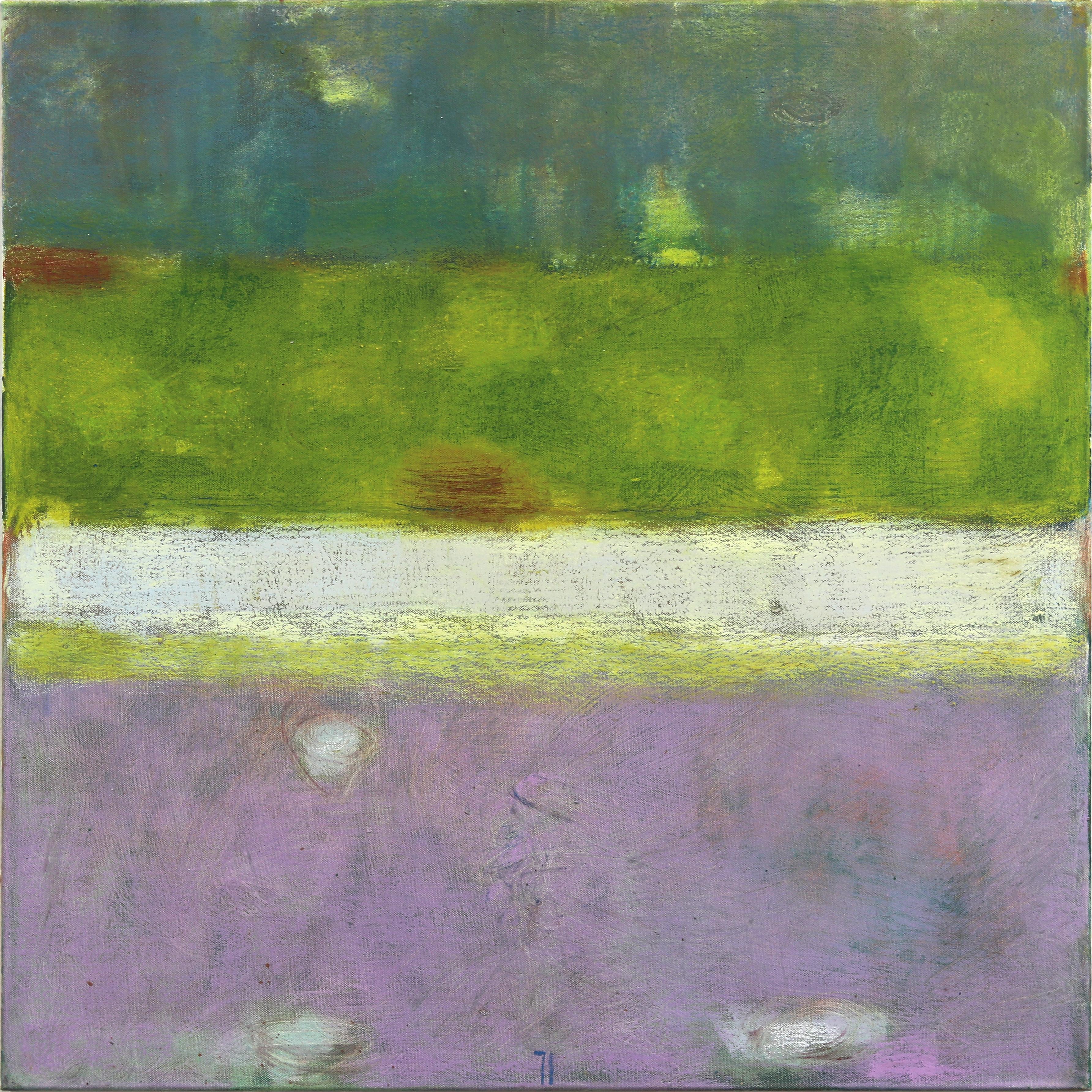 Abstract Painting de Bernhard Zimmer - AWH 326 - Pintura al óleo original Expresionismo abstracto Campo de color