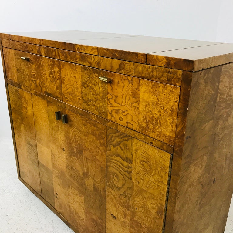 Bernhardt Burl Wood Bar Cabinet at 1stDibs | burl bar cabinet, burlwood ...