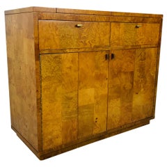 Bernhardt Burl Wood Bar Cabinet