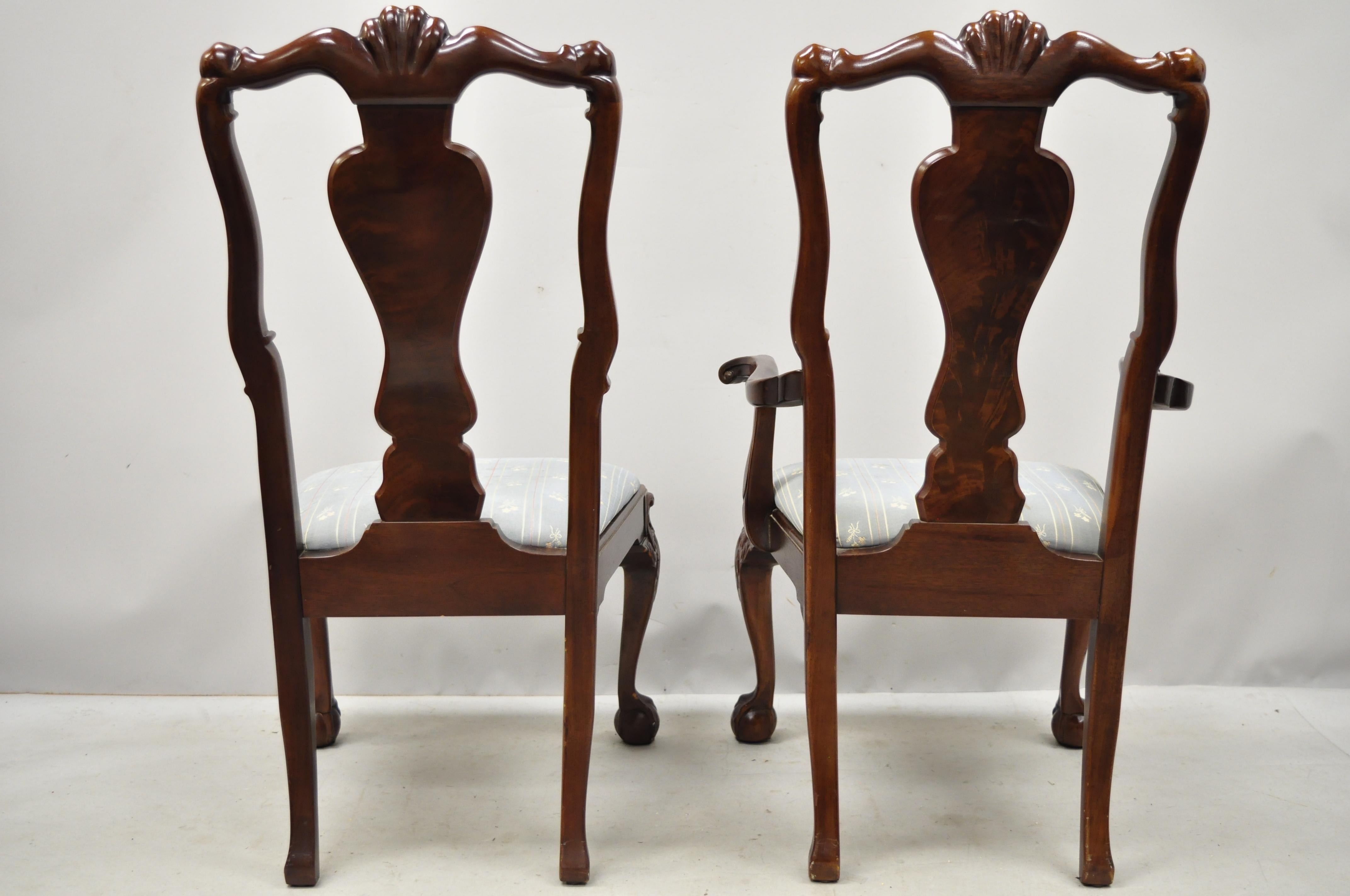 Bernhardt Centennial Collection Georgian Chippendale Mahogany Dining Chair Set 6 3