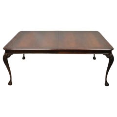 Tavolo da pranzo Bernhardt Centennial Georgian Chippendale in mogano con 2 foglie