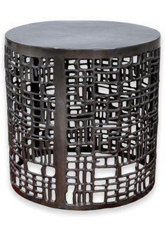 Bernhardt Contemporary Modern Brutalist Abstract Accent Side End Coffee Table