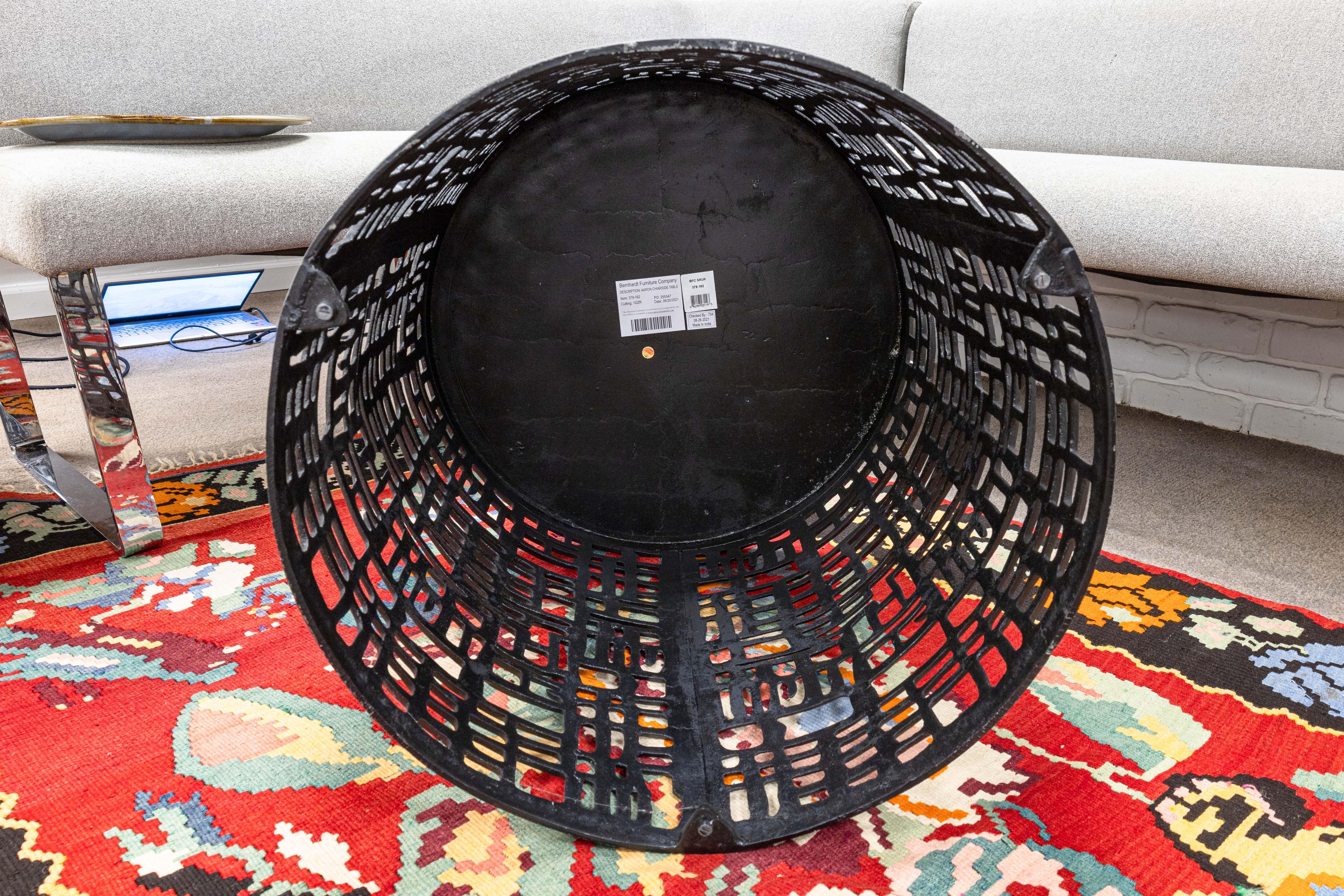 Bernhardt Contemporary Modern Brutalist Abstract Accent Side End Coffee Table 1