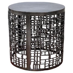 Bernhardt Contemporary Modern Brutalist Abstract Accent Side End Coffee Table