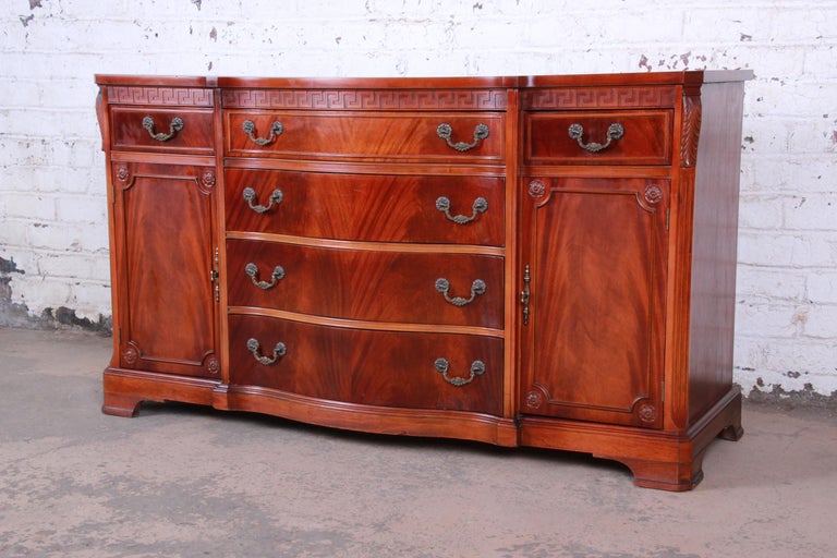 Bernhardt Flame Mahogany Sideboard Buffet at 1stDibs