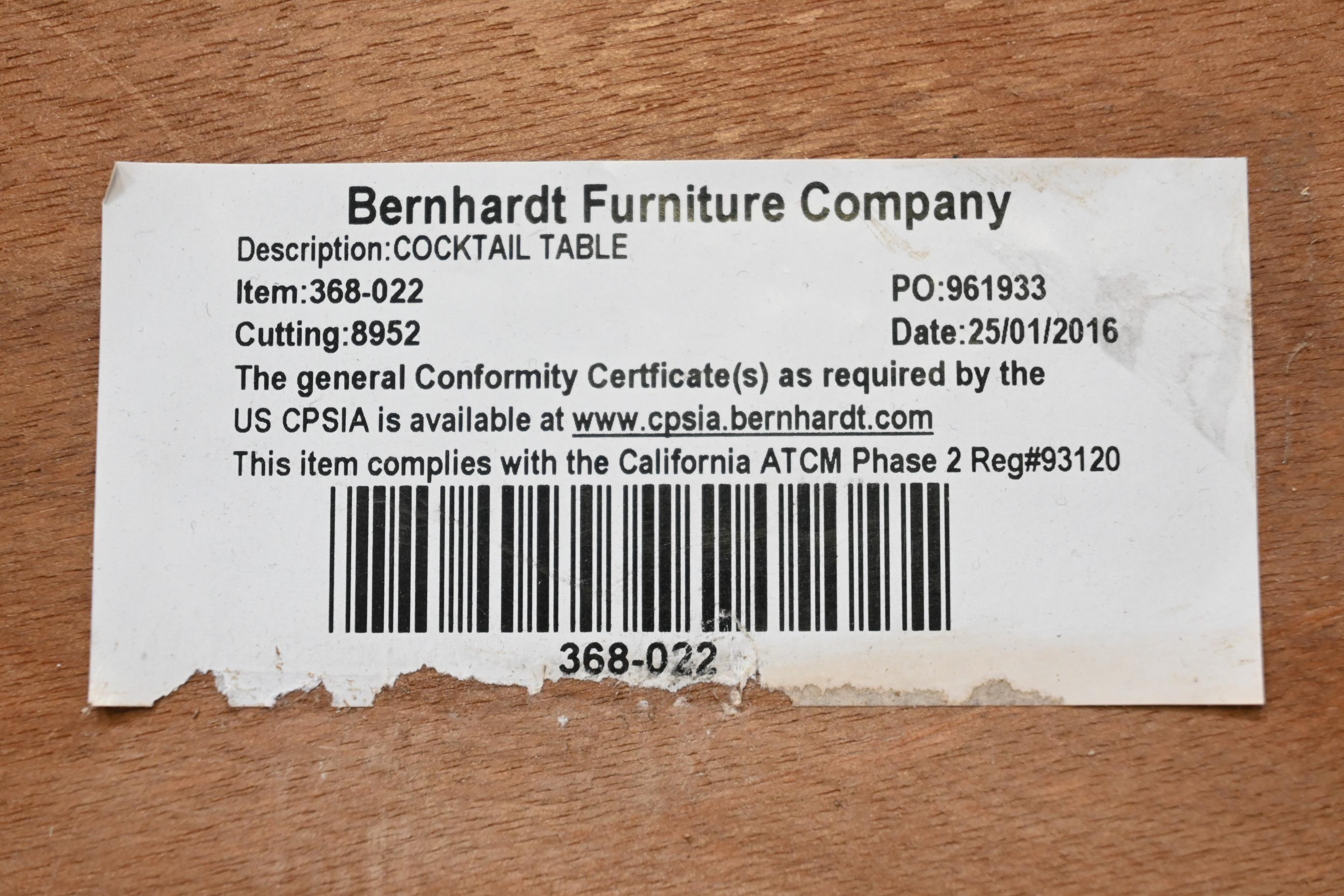 Bernhardt Furniture Burl Wood Greek Key Coffee Table 4