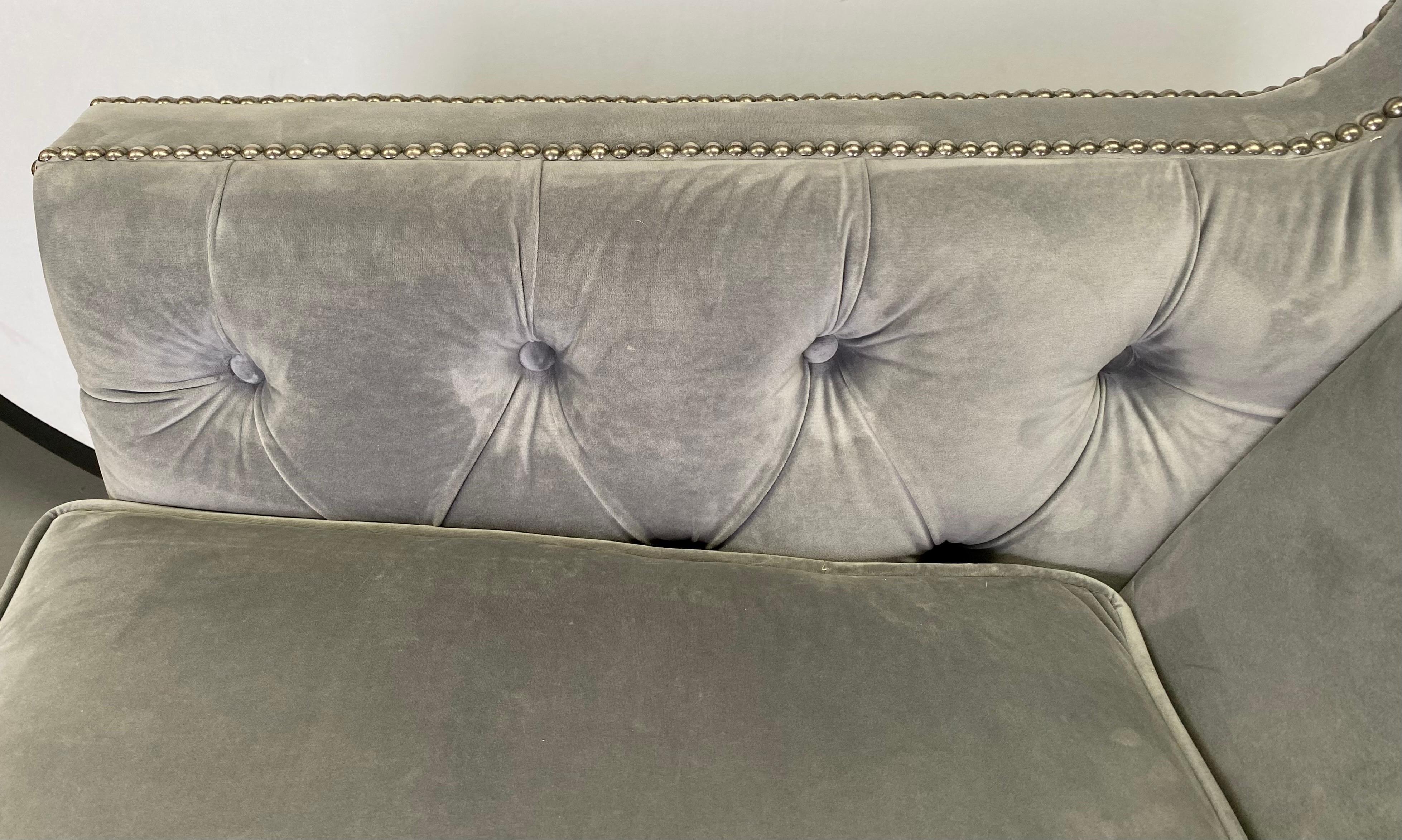 Bernhardt Furniture Mid-Century Modern Style Gray Suede Club or Lounge Chair  5