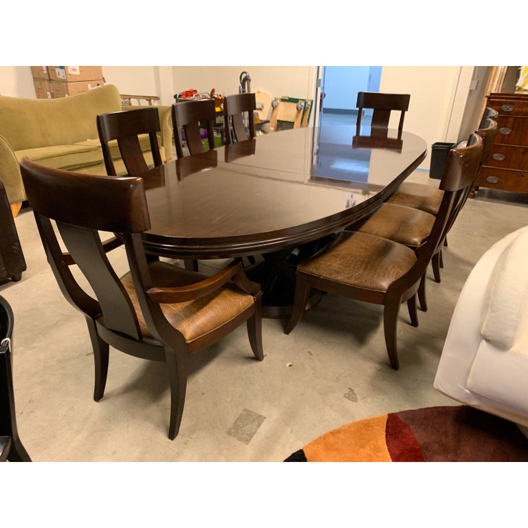Bernhardt Furniture Table and Eight Chairs For Sale at 1stdibs