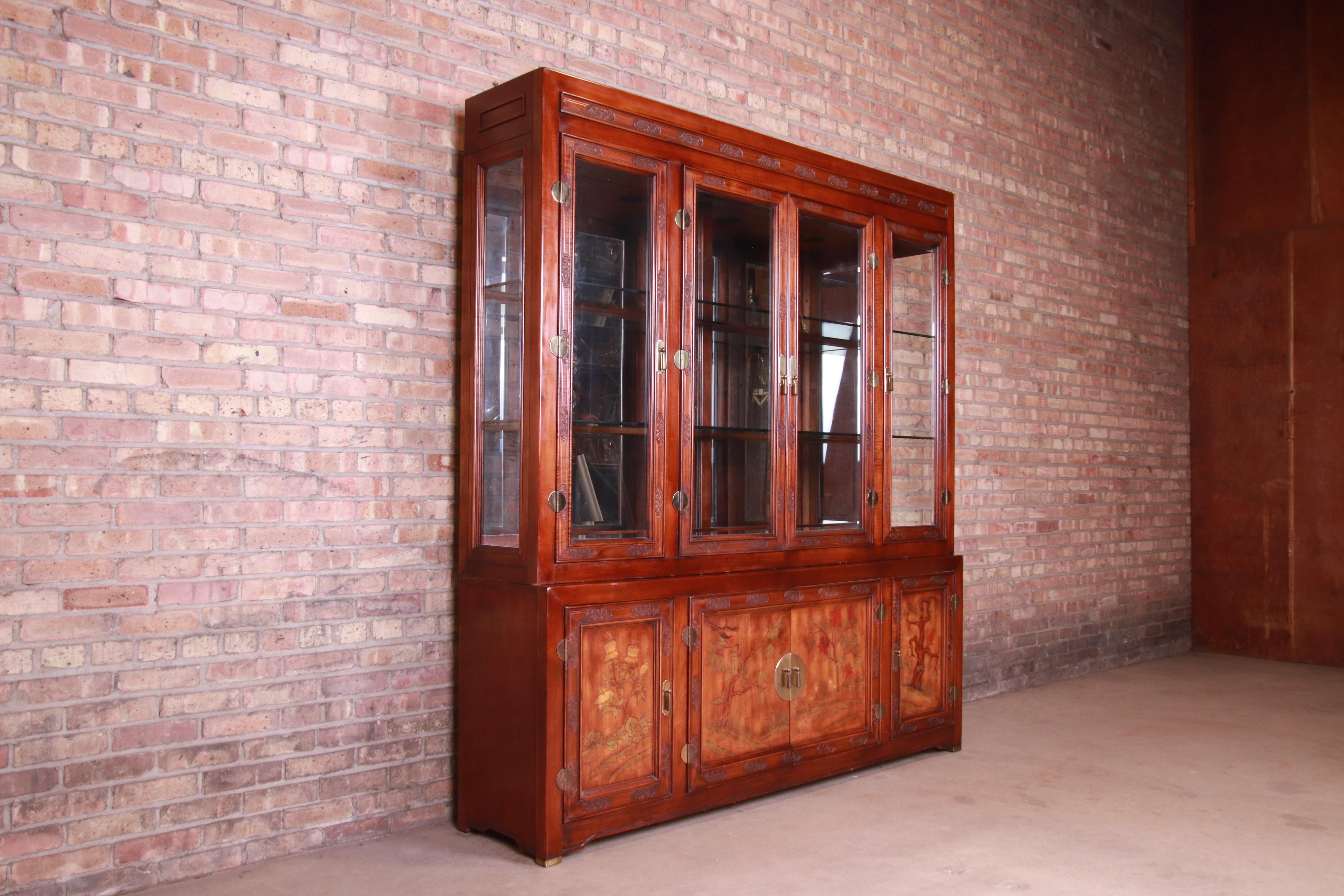 vintage bernhardt china cabinet