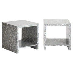 Bernhardt Iridescent Tiled Side Table