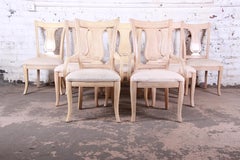 Bernhardt Mediterranean Style Harp Back Dining Chairs, Set of Ten