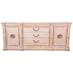 Vintage Bernhardt Mediterranean Style Maple Sideboard Credenza