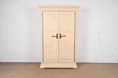 Bernhardt Mediterranean Style Oak Armoire Dresser