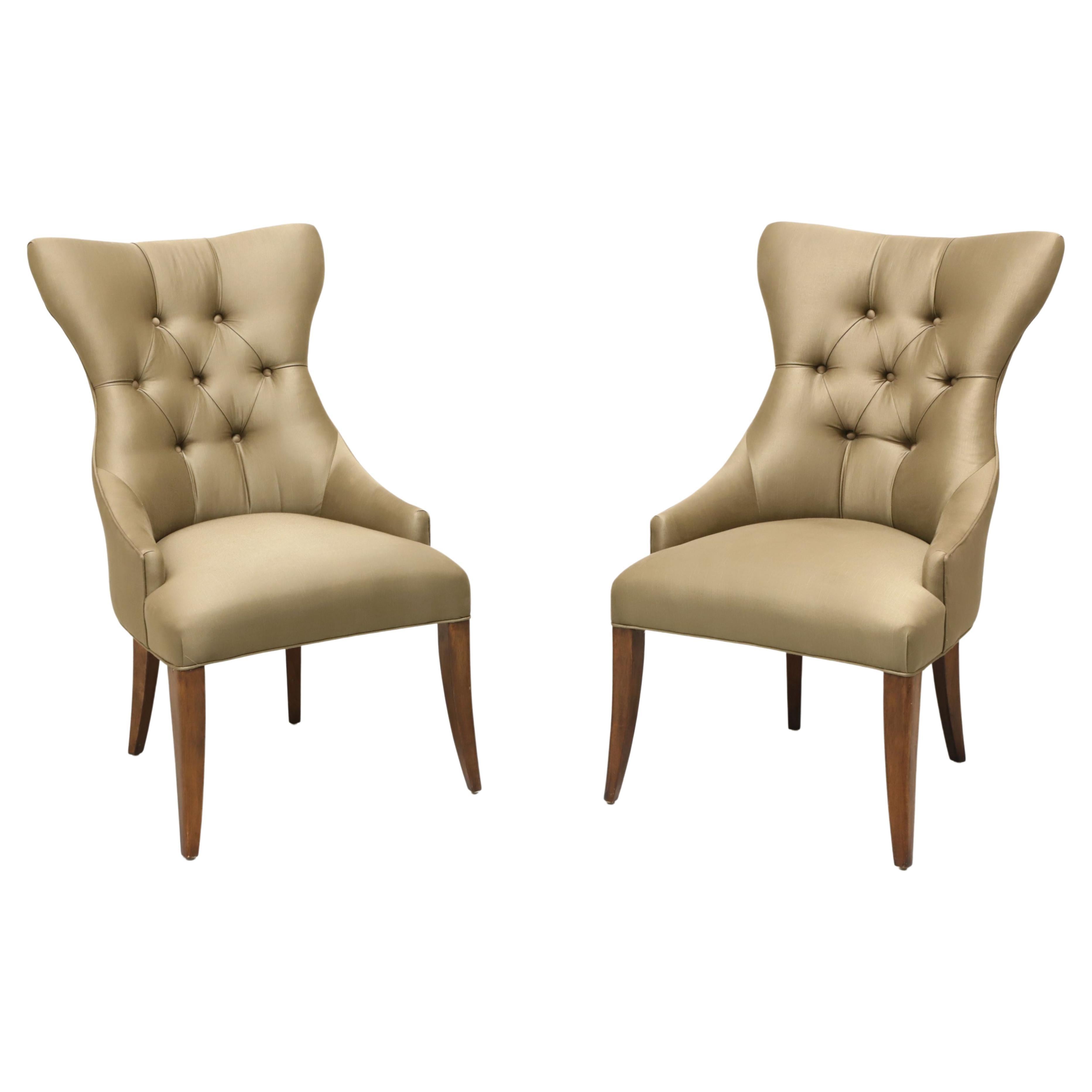 BERNHARDT Opus XIX Tufted Dining Side Chair - Pair B For Sale