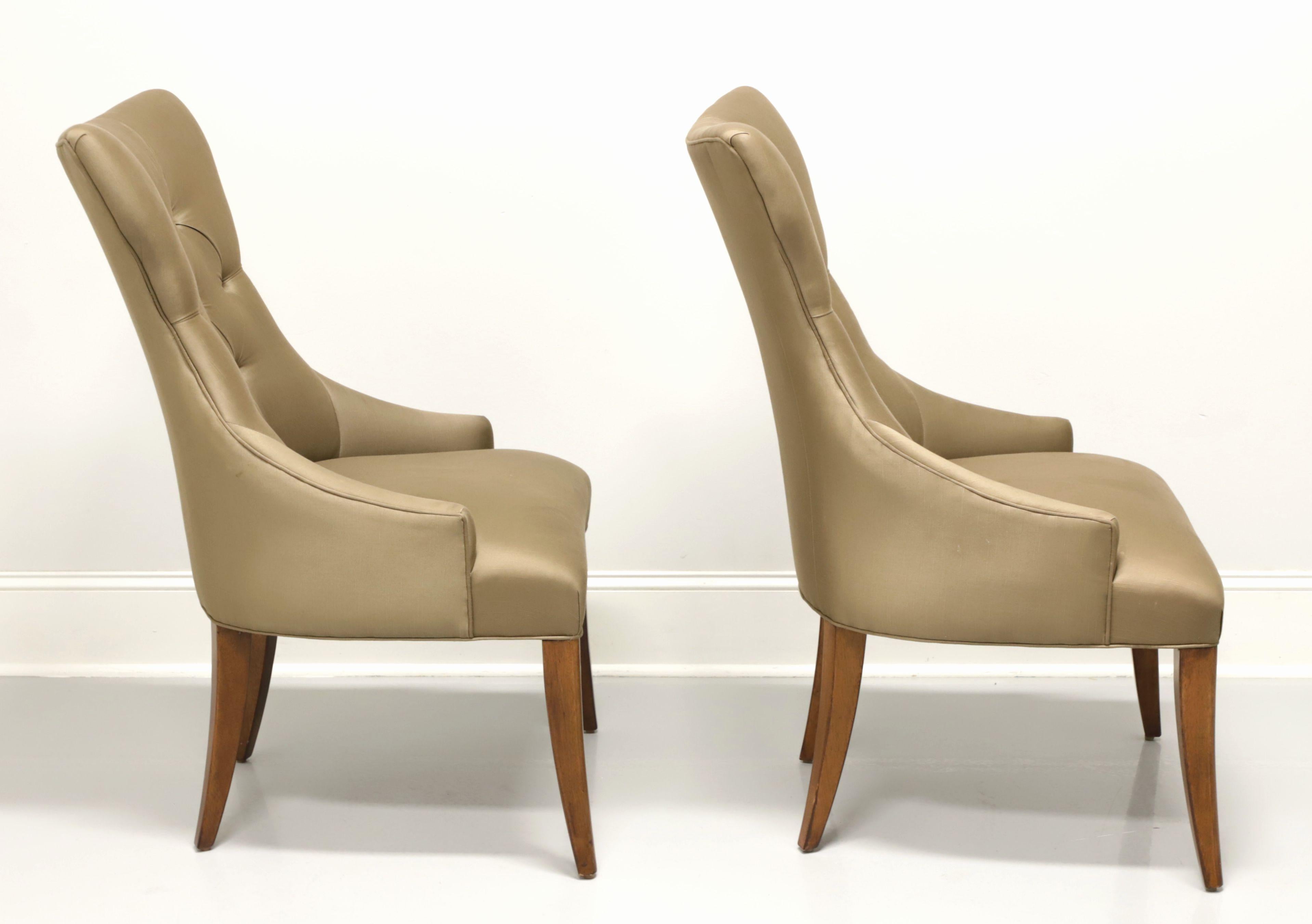 American BERNHARDT Opus XIX Tufted Dining Side Chairs - Pair B For Sale