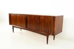Bernhardt Pedersen Midcentury Rosewood Tambour Door Credenza