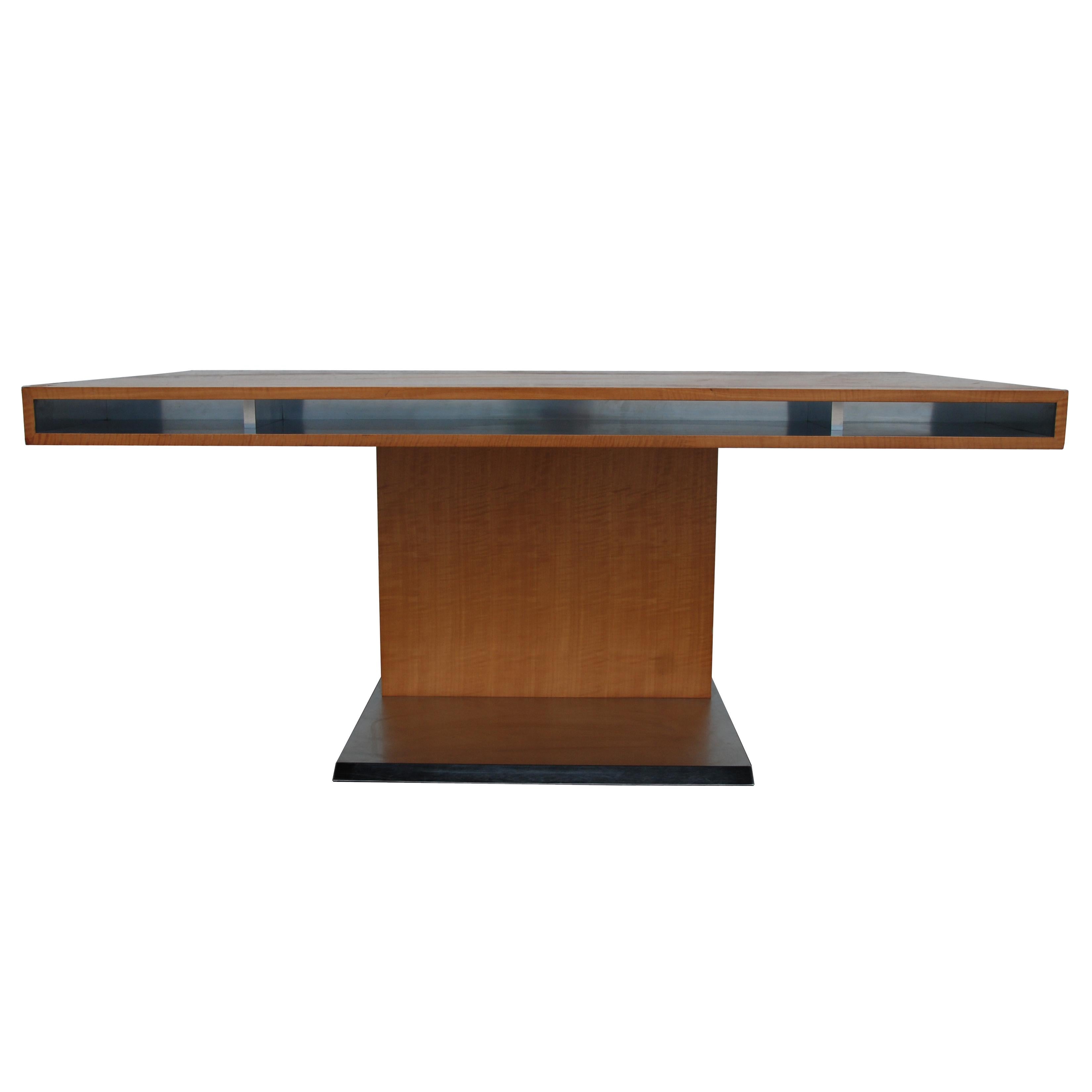 Mid-Century Modern Bernhardt Pedestal Desk in the Style of Warren Platner