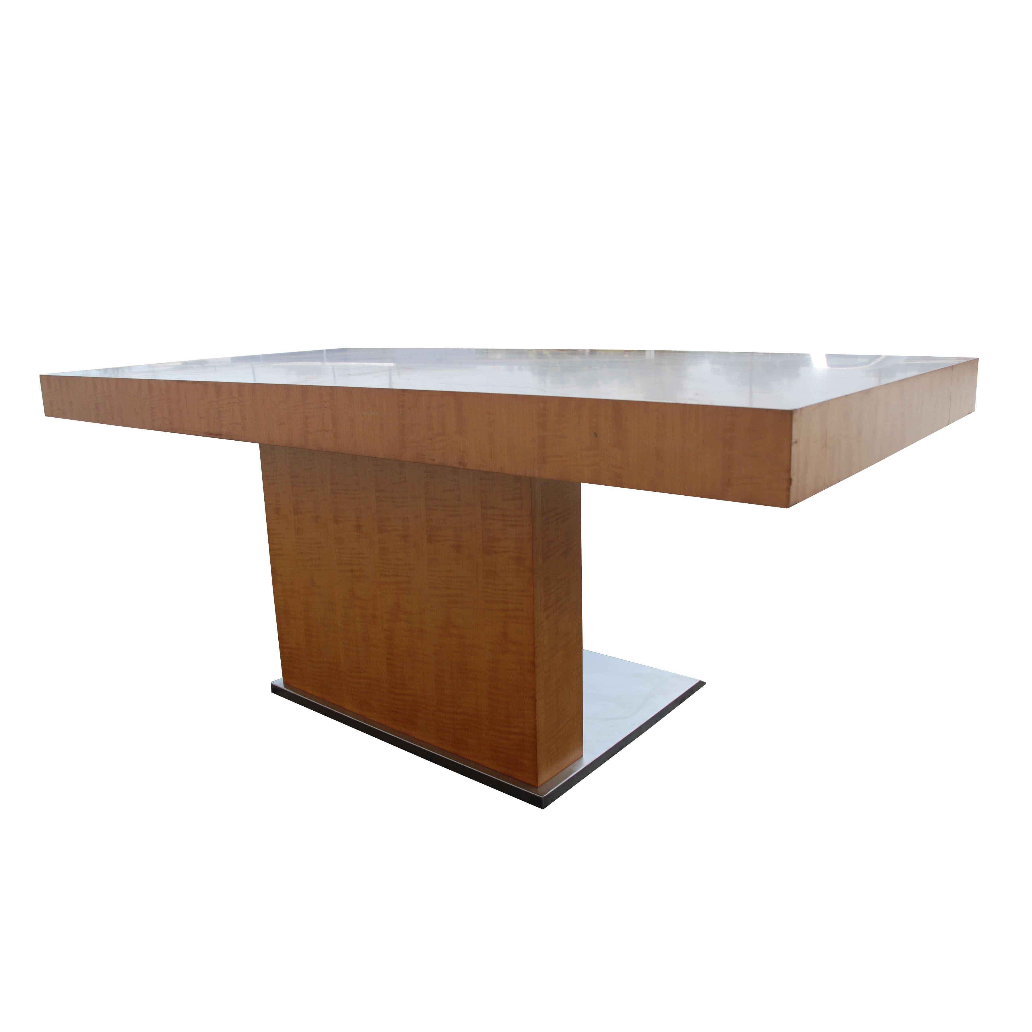 Bernhardt Pedestal Desk in the Style of Warren Platner In Good Condition In Pasadena, TX
