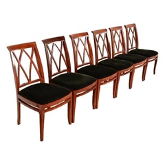 Bernhardt Regency Carved Mahogany Dining Chairs  Set of Six