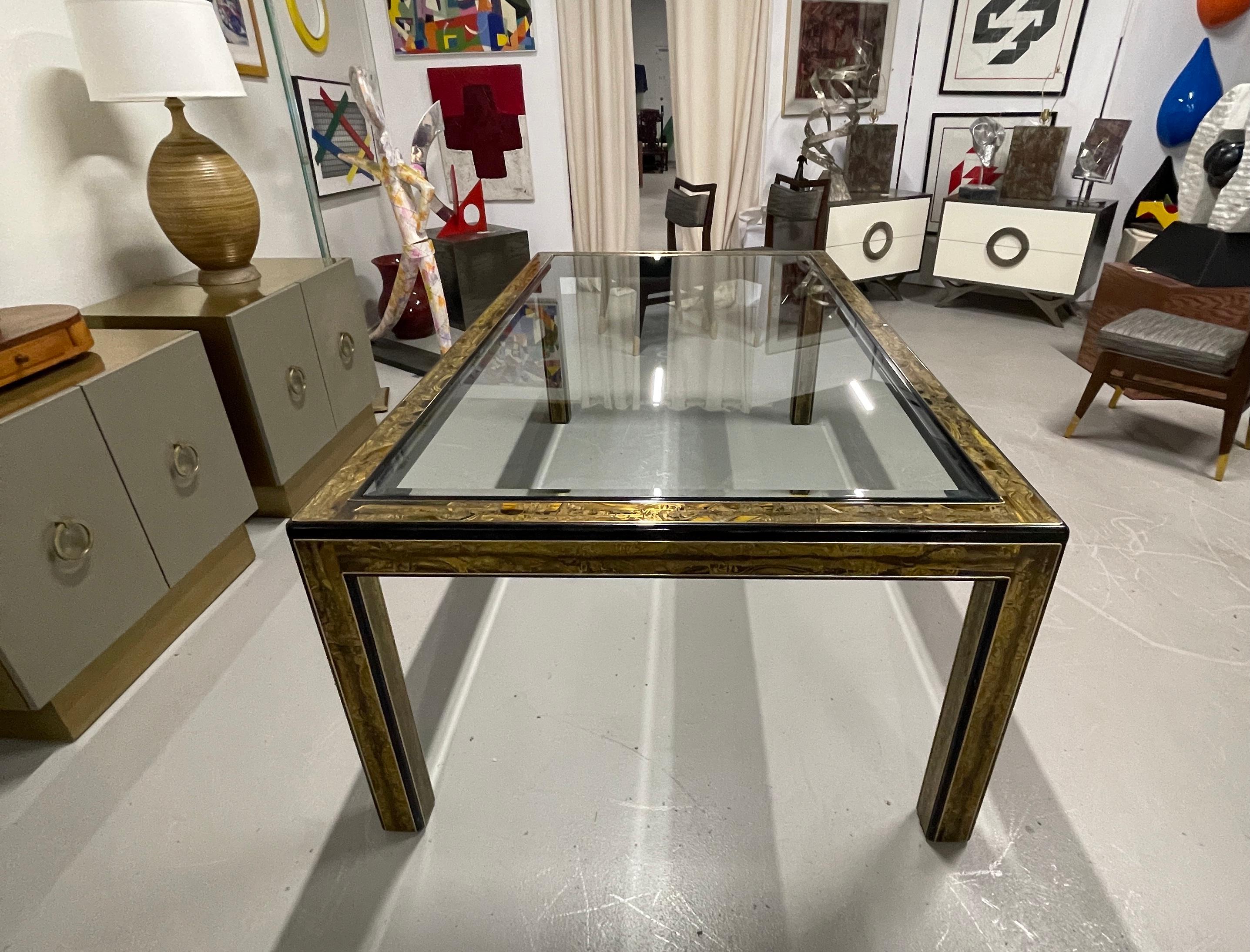 Hand-Crafted Bernhardt Rohne for Mastercraft Dining Table
