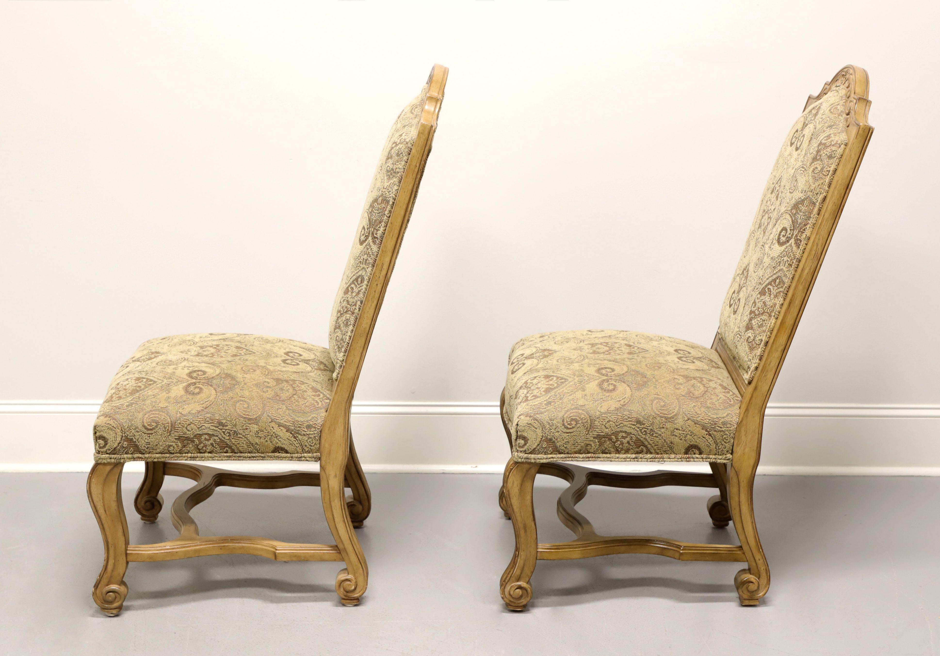 Contemporary BERNHARDT Rustic Italian Style Dining Side Chairs - Pair B
