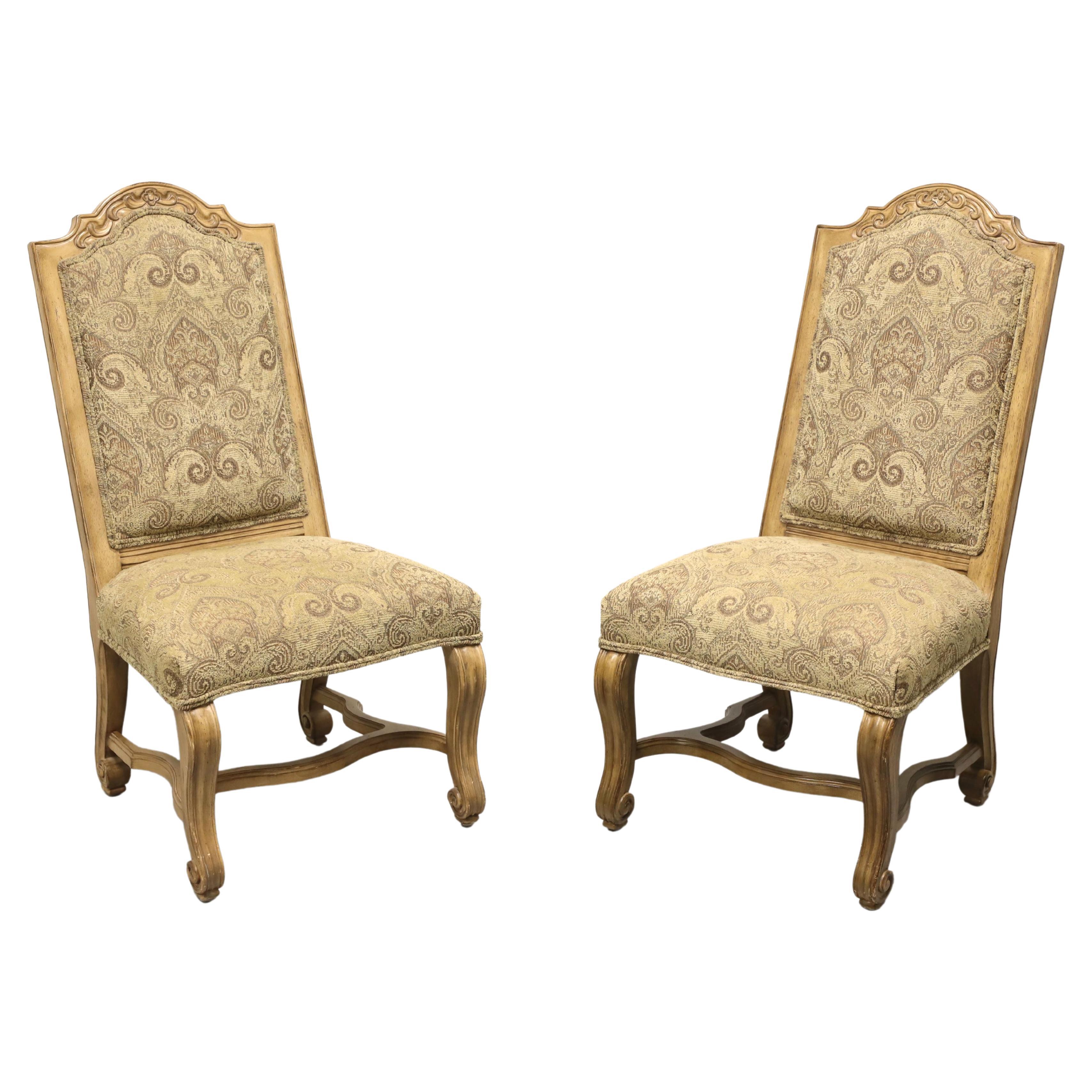 BERNHARDT Rustic Italian Style Dining Side Chairs - Pair B