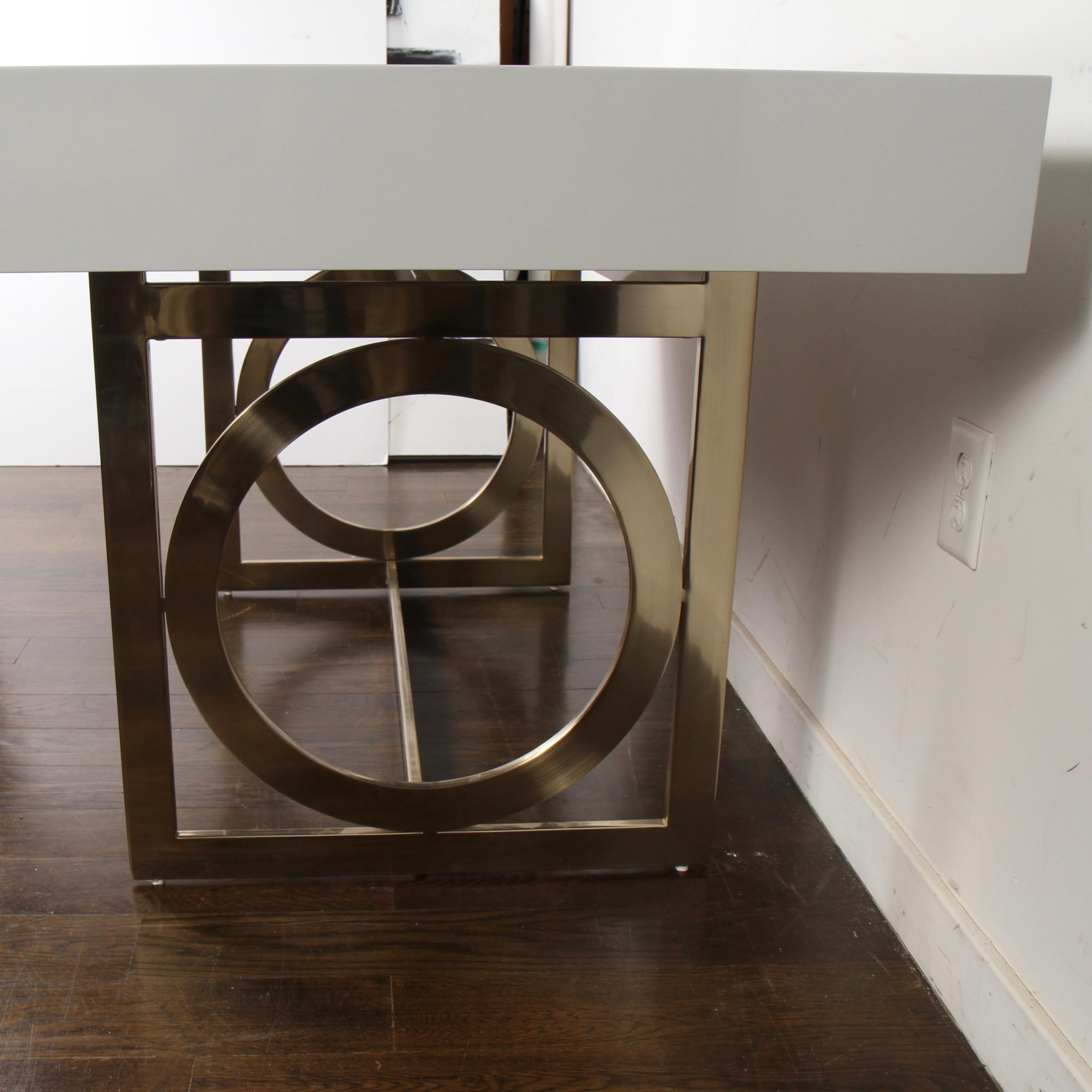 Bernhardt Salon Desk in Grey Lacquer 2